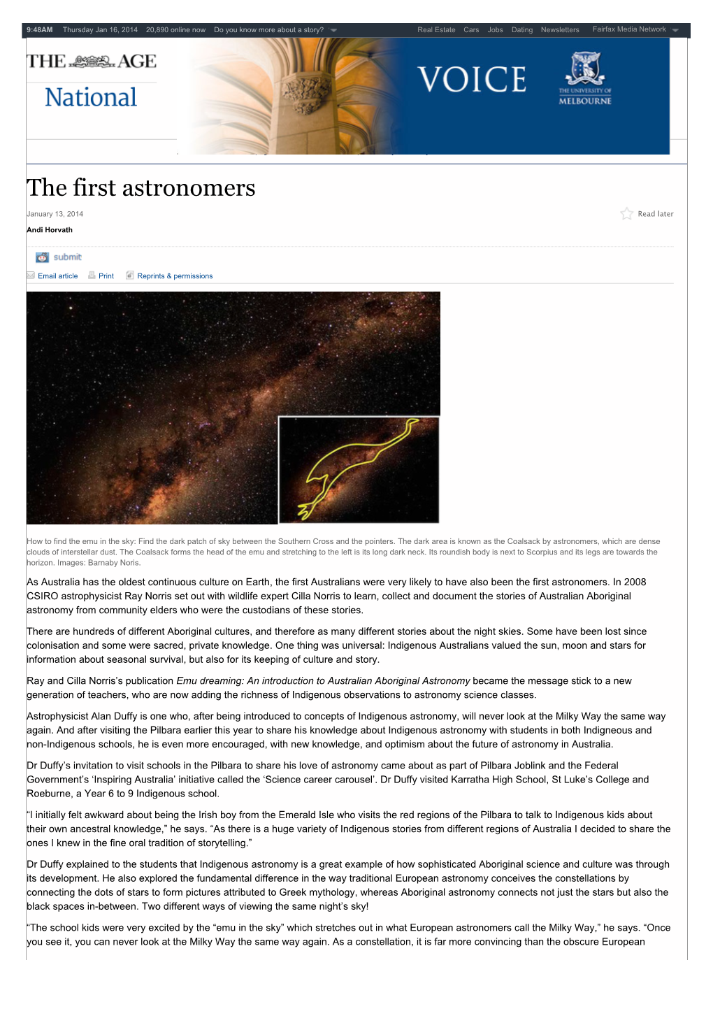 The First Astronomers