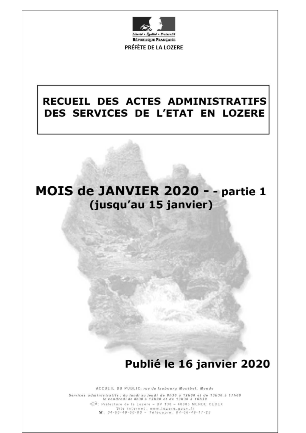 Recueil Du Mois De Janvier 2020