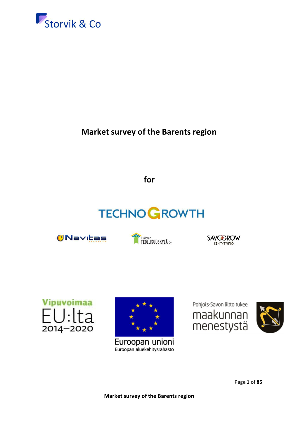 Market Survey of the Barents Region