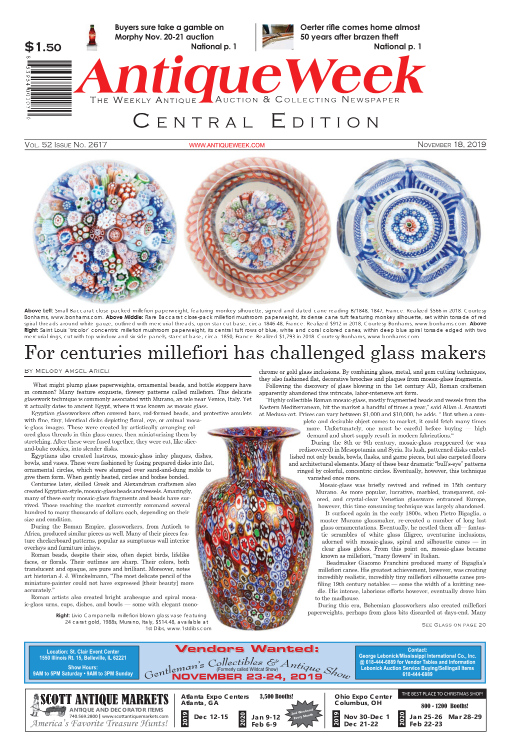 For Centuries Millefiori Has Challenged Glass Makers by Melody Amsel-Arieli Chrome Or Gold Glass Inclusions