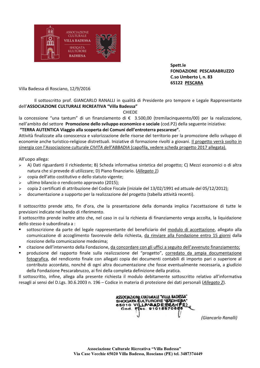 Fondazione Cassa Di Risparmio Di Pescara E Di Loreto