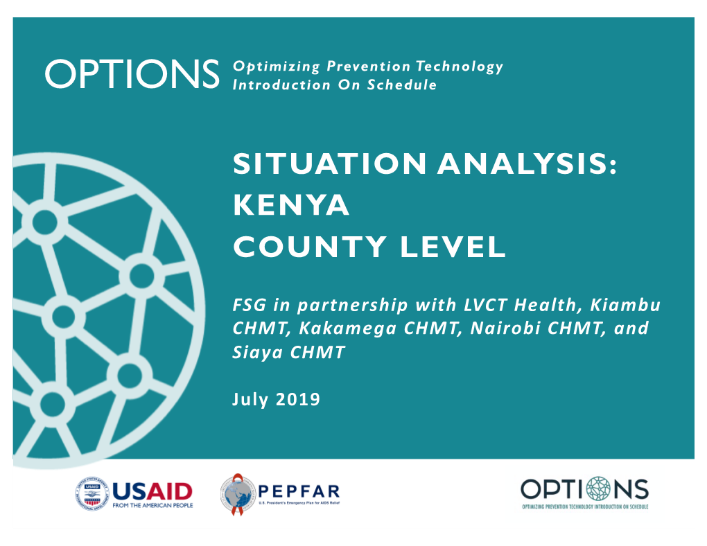 Situation Analysis for Kiambu County, Kenya