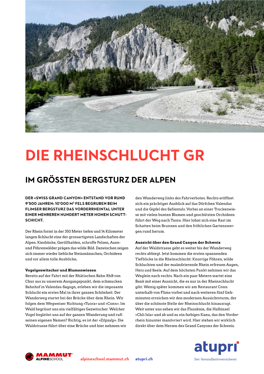 Die Rheinschlucht Gr