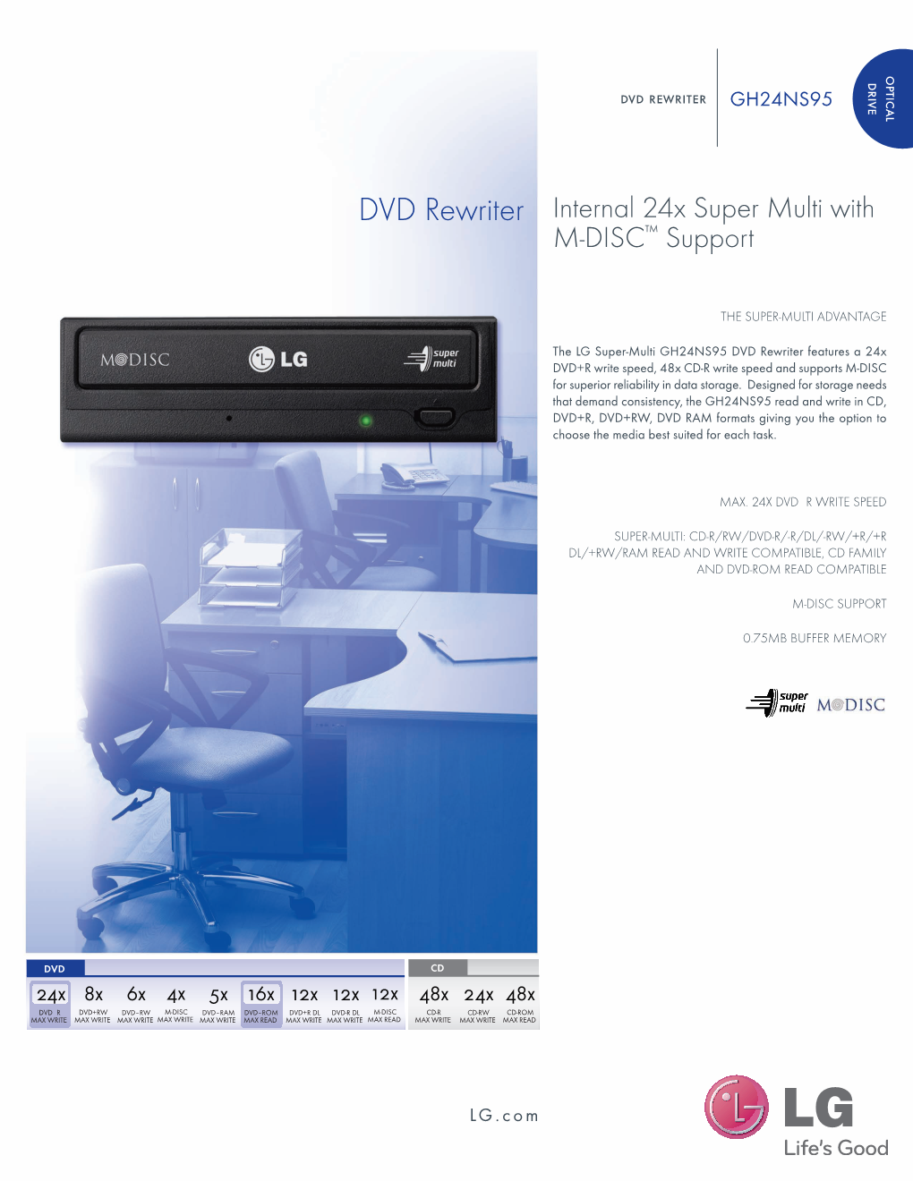 Dvd Rewriter GH24NS95