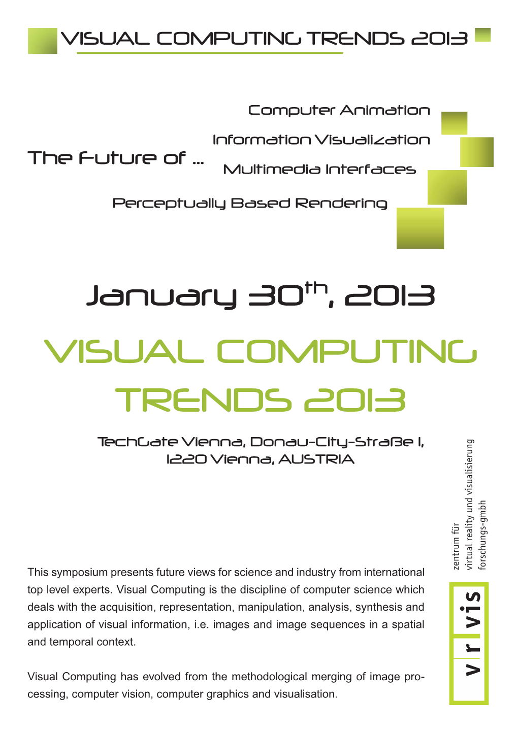 Visual Computing Trends 2013