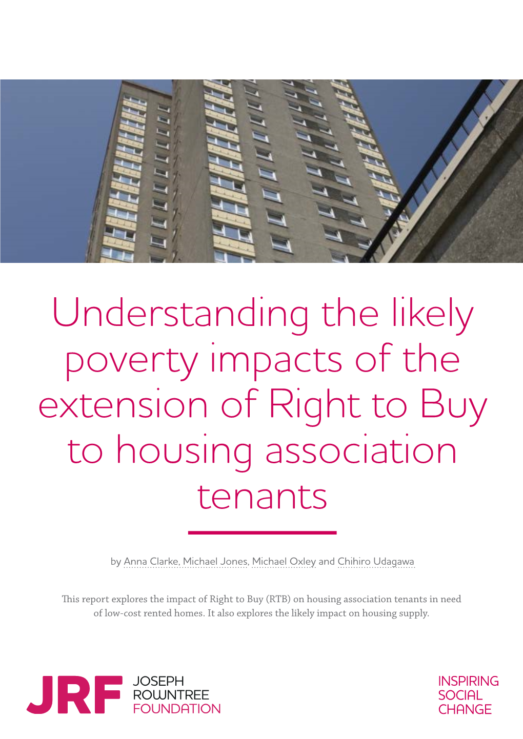 Understanding the Likely Poverty Impacts of the Extension of Right to Buy to Housing Association Tenants