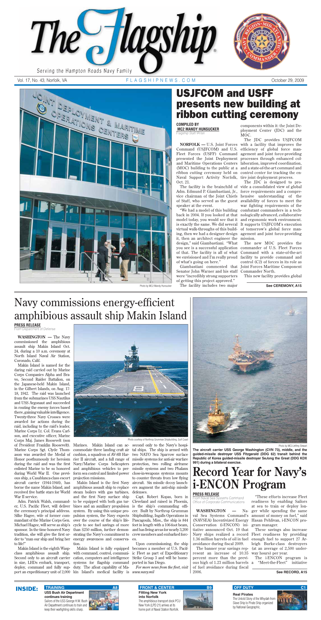 Record Year for Navy's I-ENCON Program