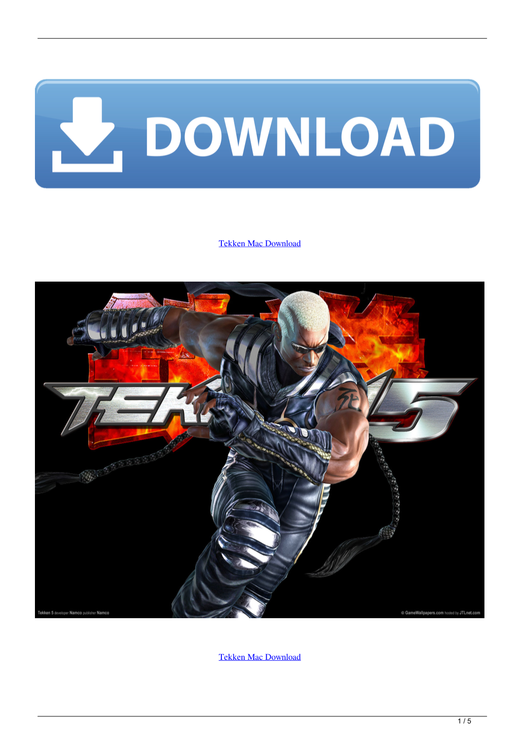 Tekken Mac Download