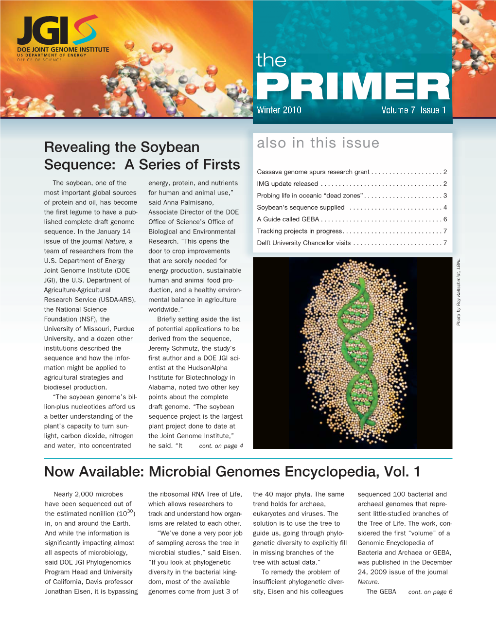 PRIMER Winter 2010 Volume 7 Issue 1