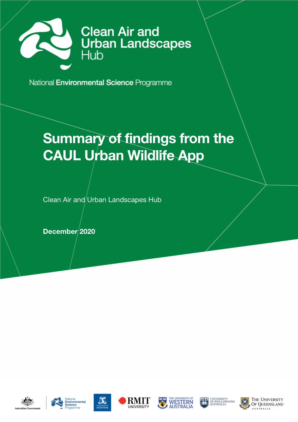 Summary of Findings from the CAUL Urban Wildlife App