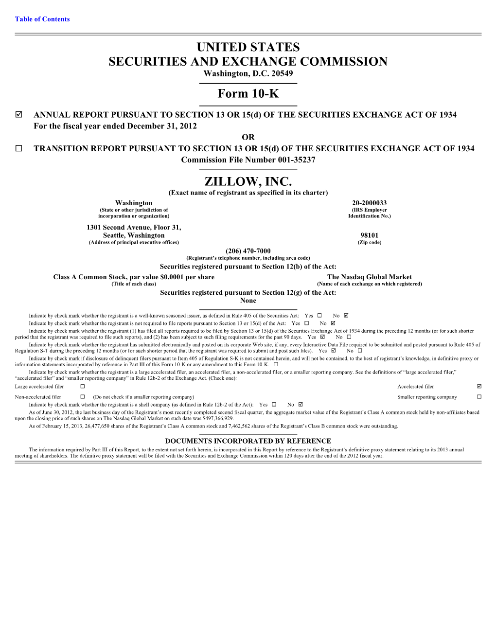 UNITED STATES SECURITIES and EXCHANGE COMMISSION Form