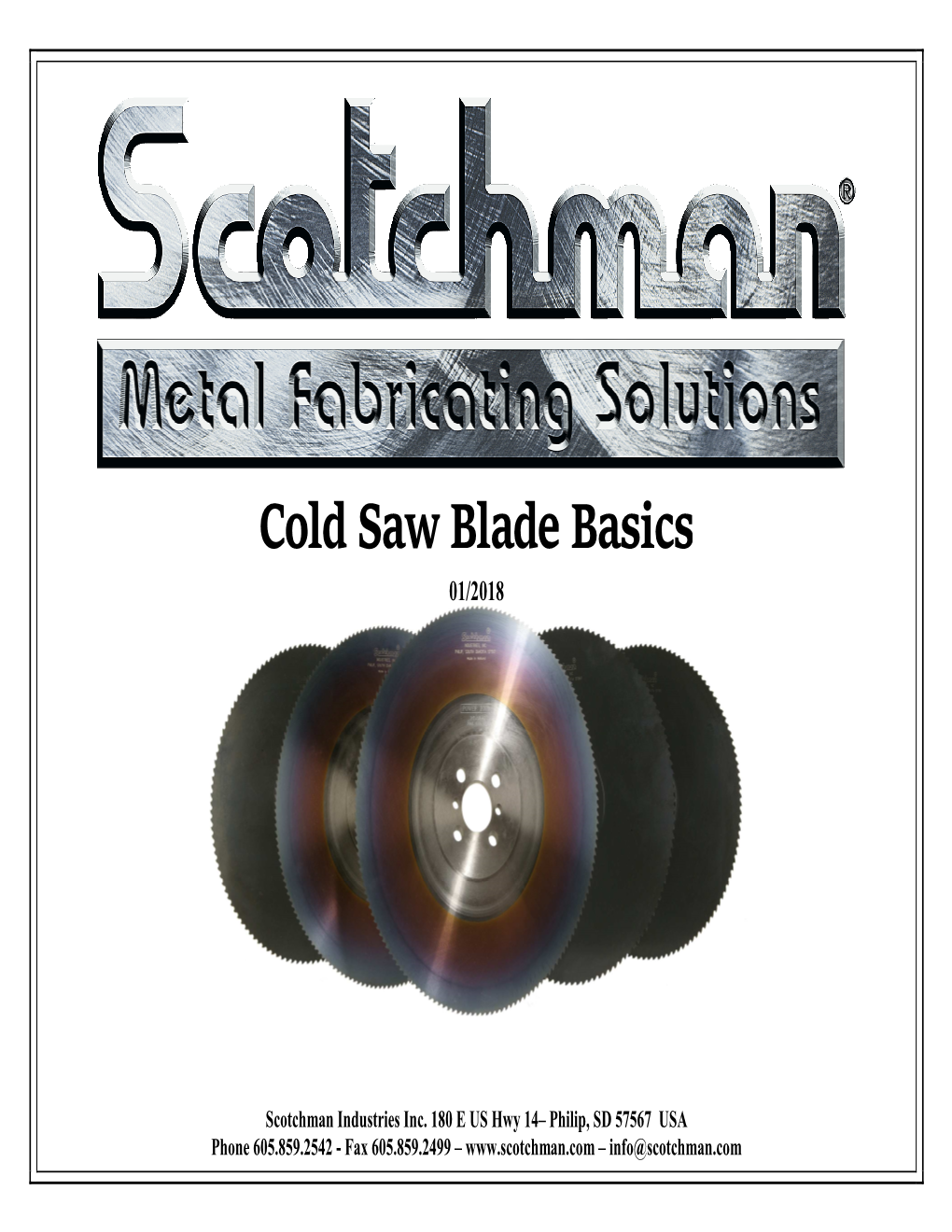 Cold Saw Blade Basics 4-22