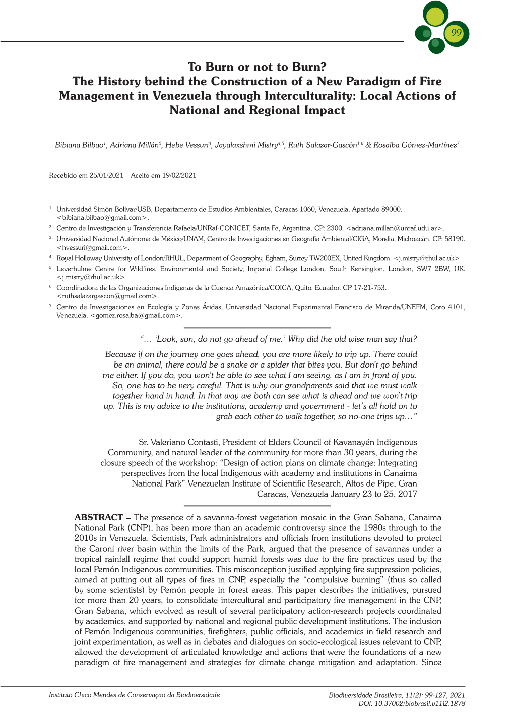 Local Actions of National and Regional Impact