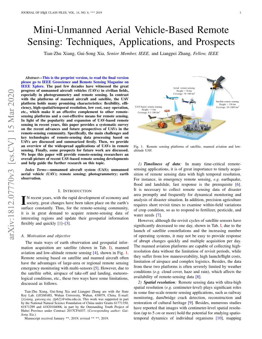 Mini-Unmanned Aerial Vehicle-Based Remote Sensing