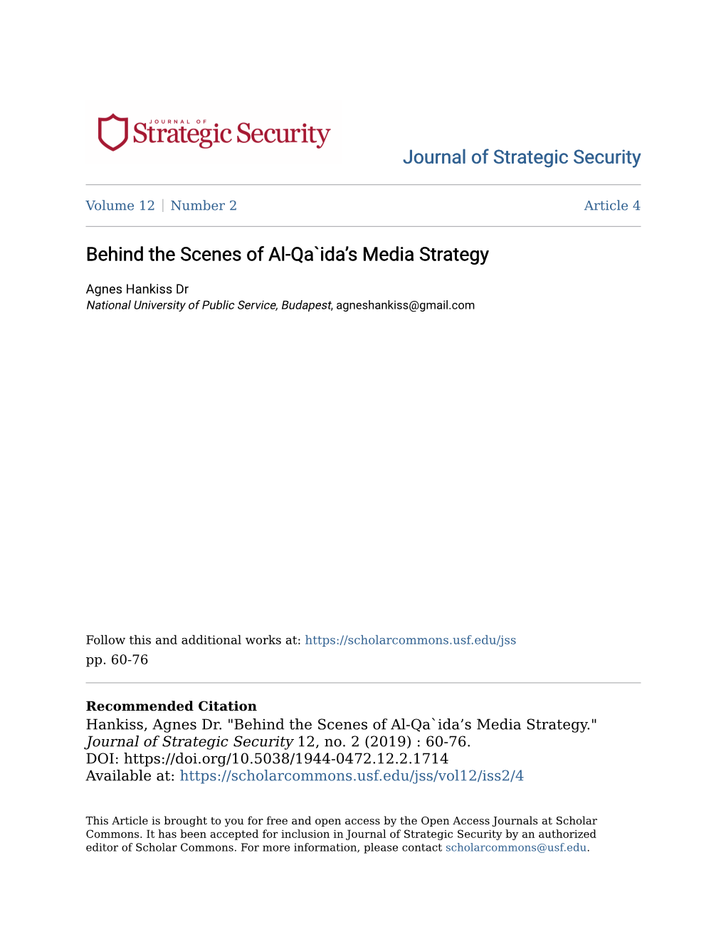 Behind the Scenes of Al-Qa`Ida's Media Strategy