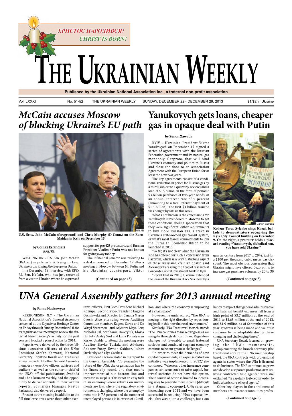 The Ukrainian Weekly 2013, No.51-52