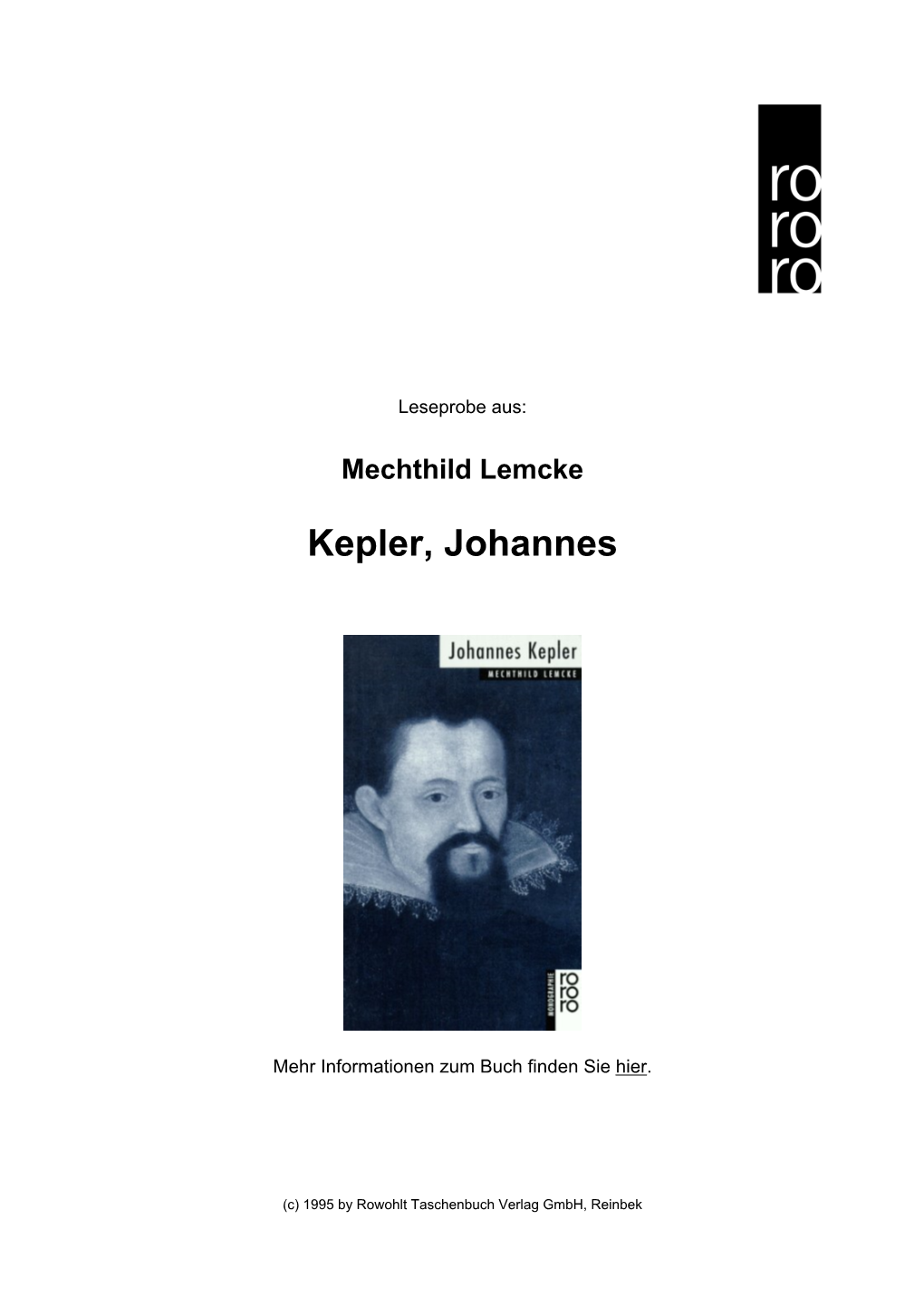 Kepler, Johannes