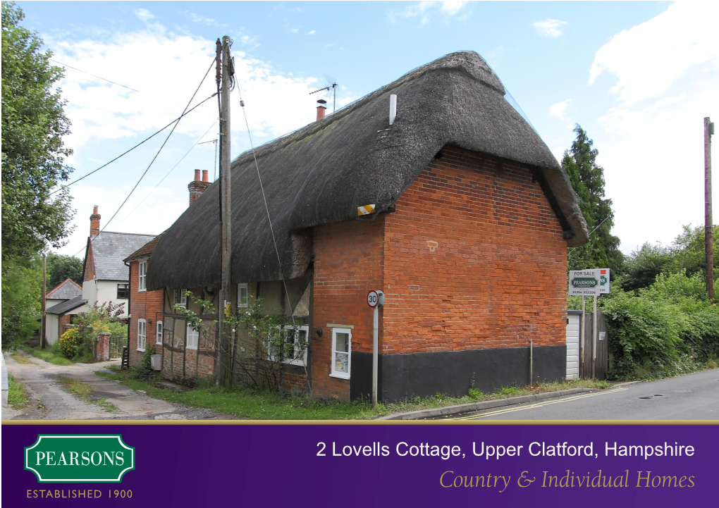 2 Lovells Cottage, Upper Clatford, Hampshire