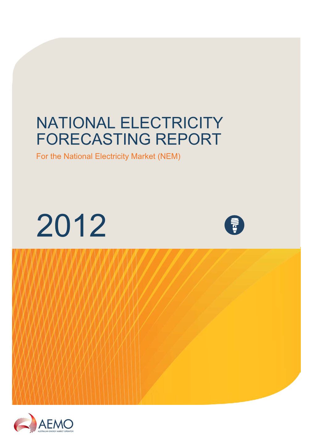 National Electricity Forecasting Report