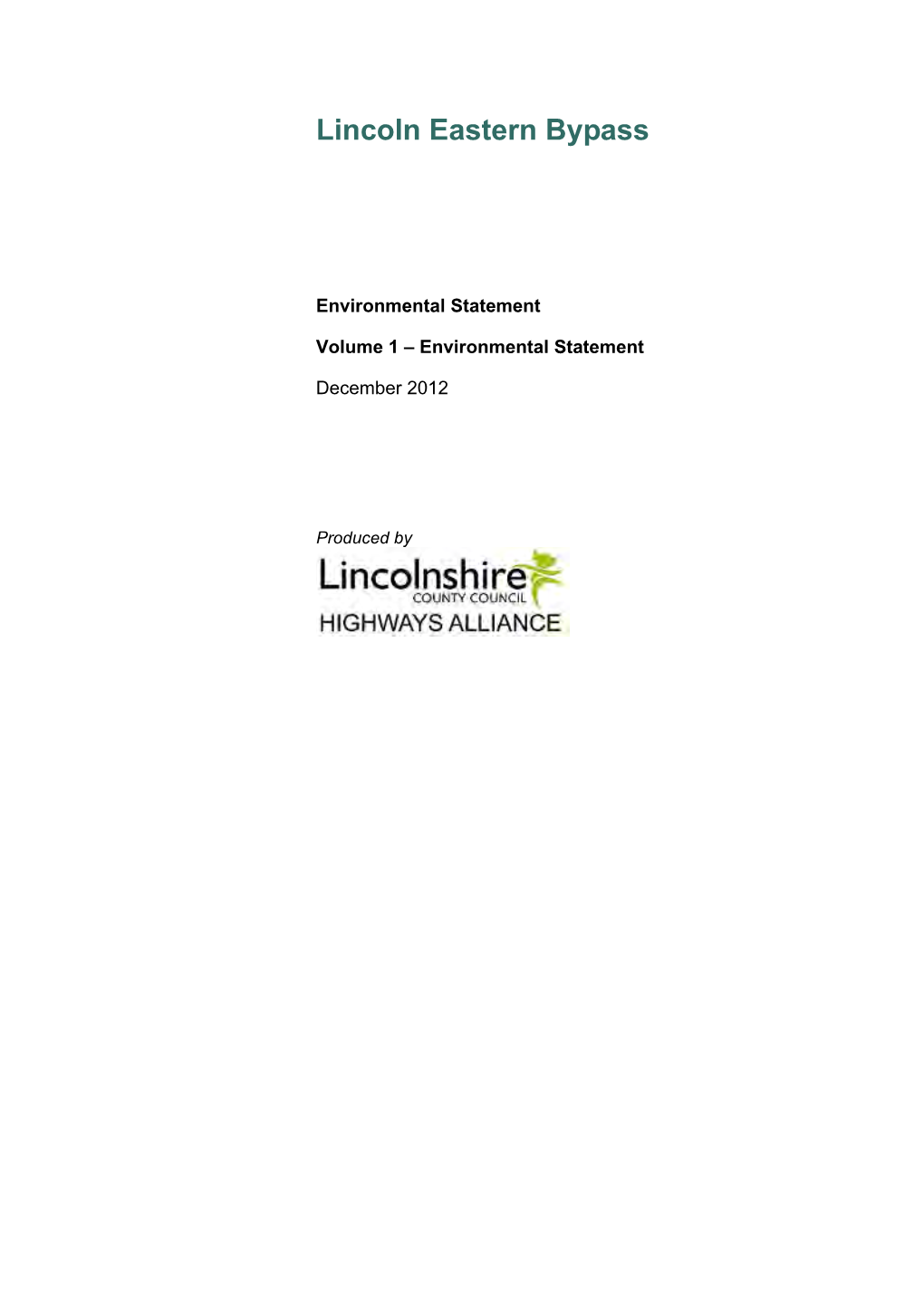 Environmental Statement