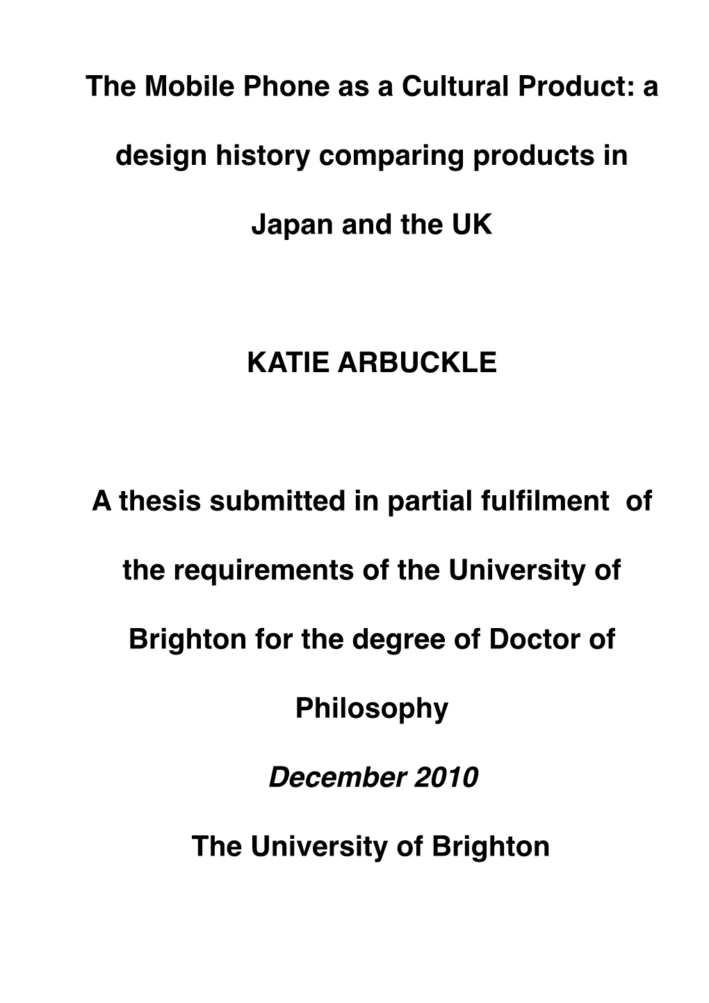 Thesis Intro