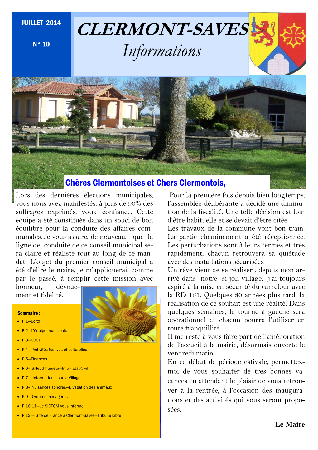 CLERMONT-SAVES N° 10 Informations