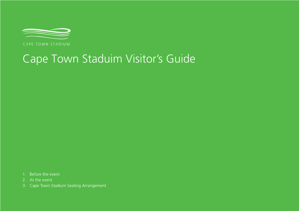 Cape Town Staduim Visitor's Guide