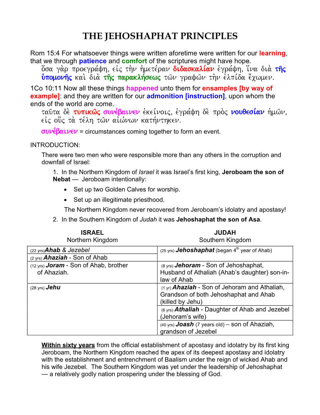 08B Jehoshaphat Principles Sermon