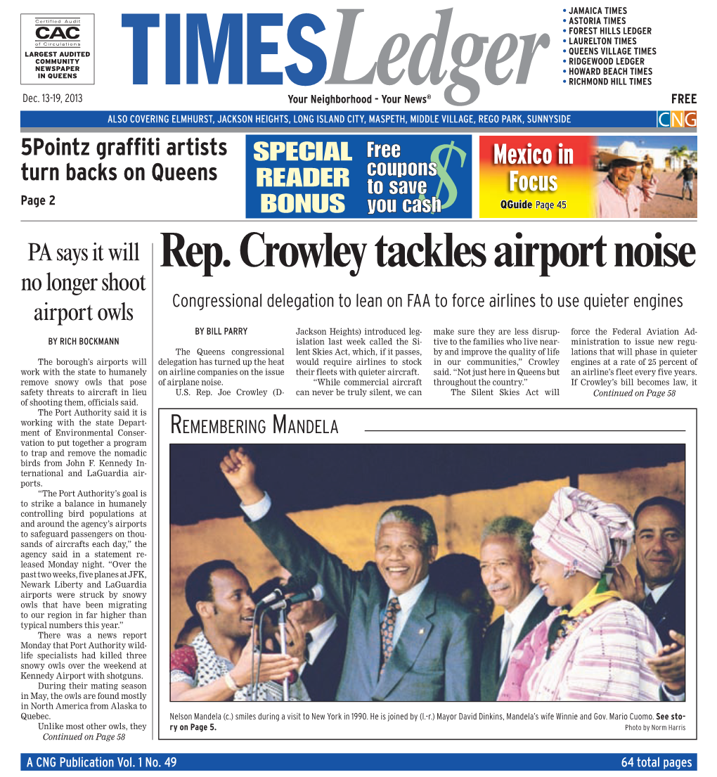 Rep. Crowley Tackles Airport Noise