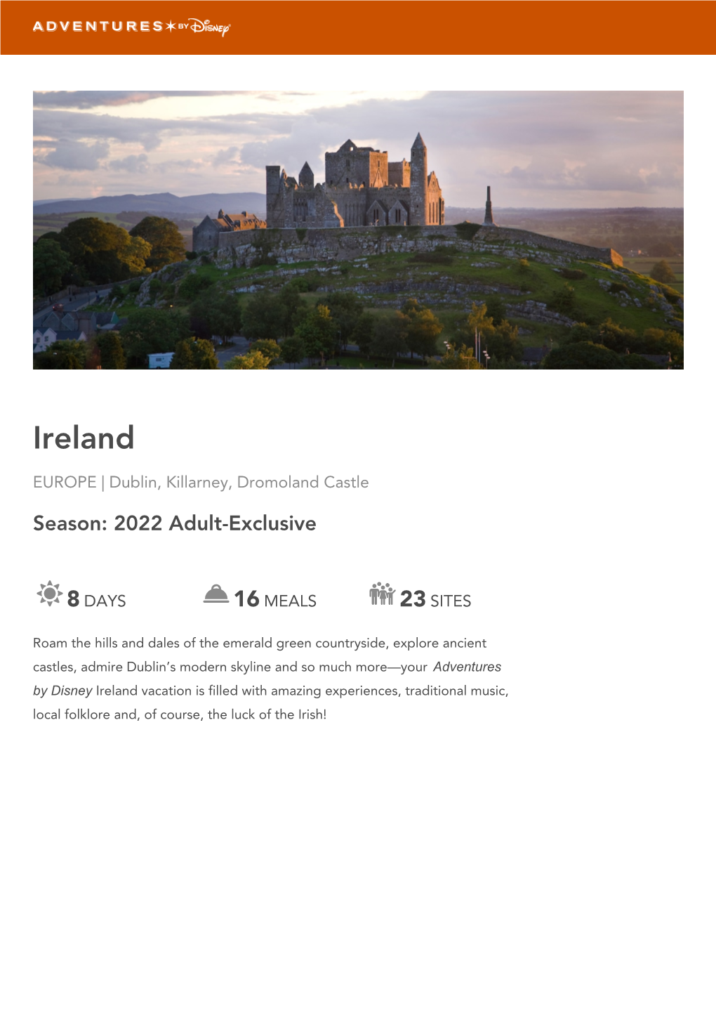 DOWNLOAD 2022 Adult-Exclusive ITINERARY