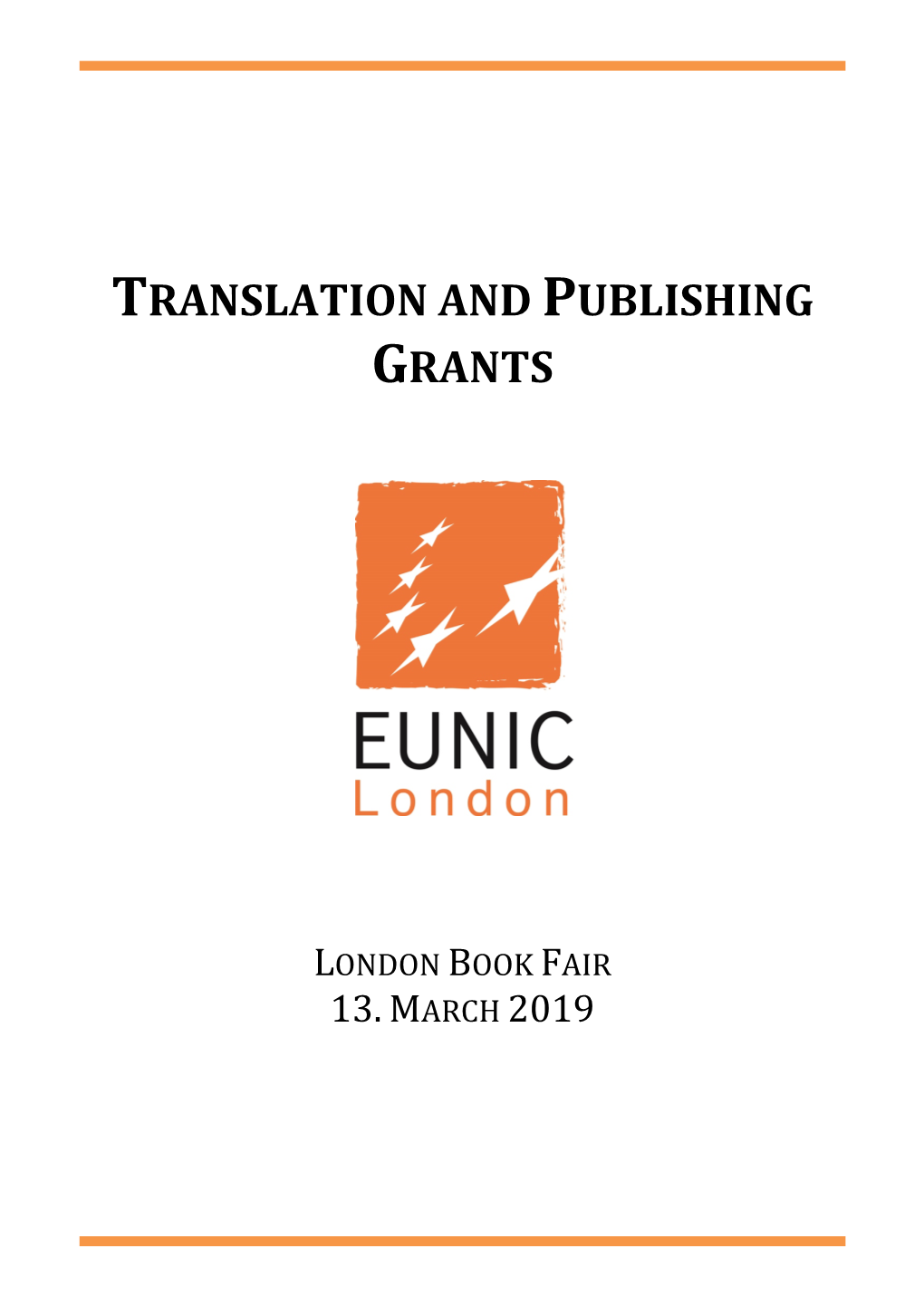 Translation and Publishing Grants