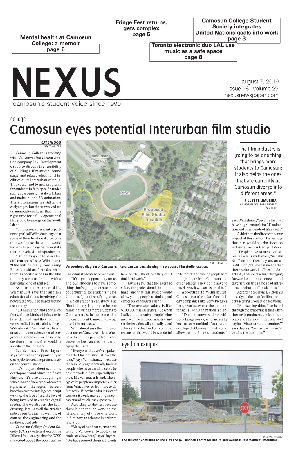 Camosun Eyes Potential Interurban Film Studio