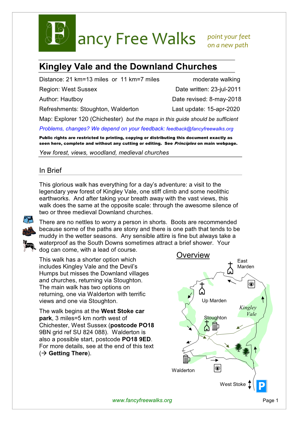 Kingley Vale and the Downland Churches