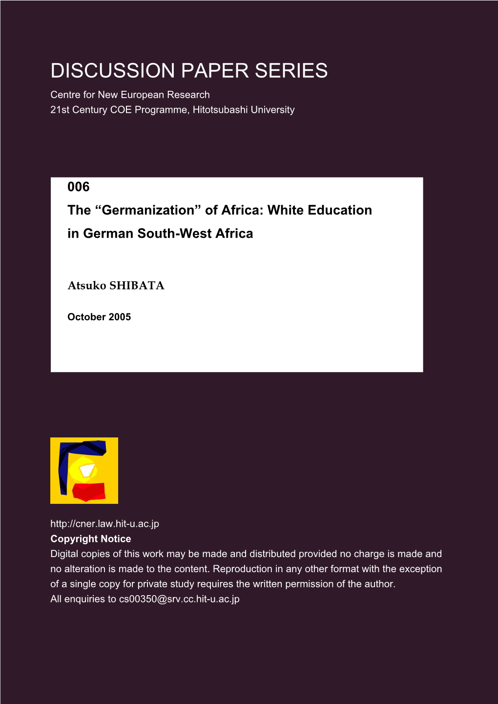 White Education in German South-West Africa