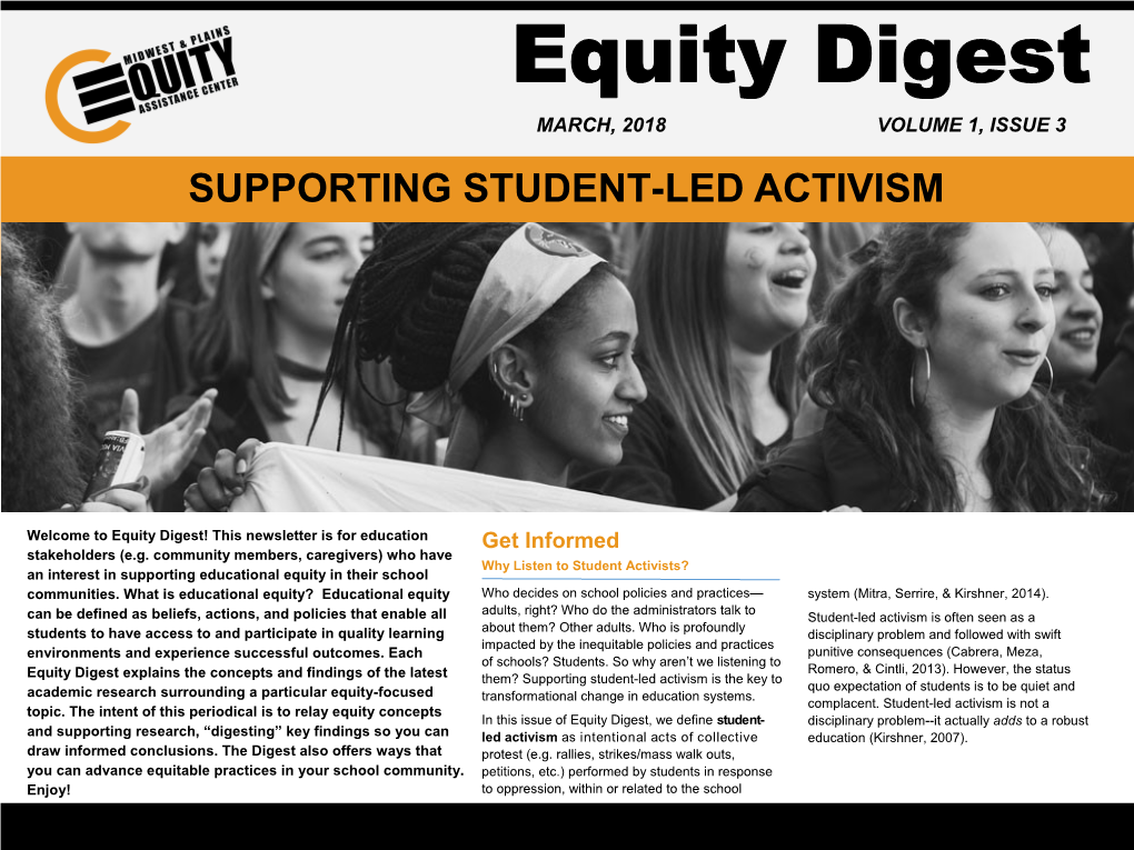 Supporting Student-Led Activism