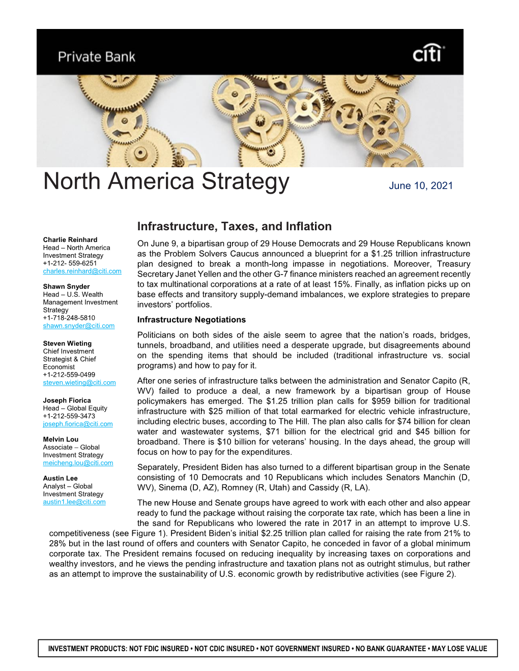 North America Strategy June 10, 2021