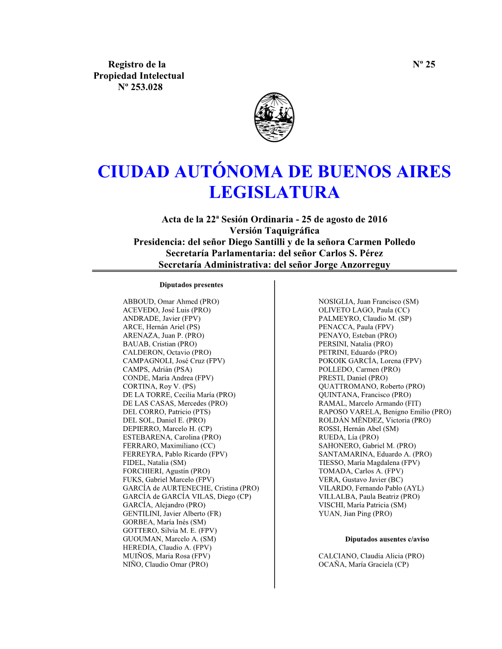 Ciudad Autónoma De Buenos Aires Legislatura