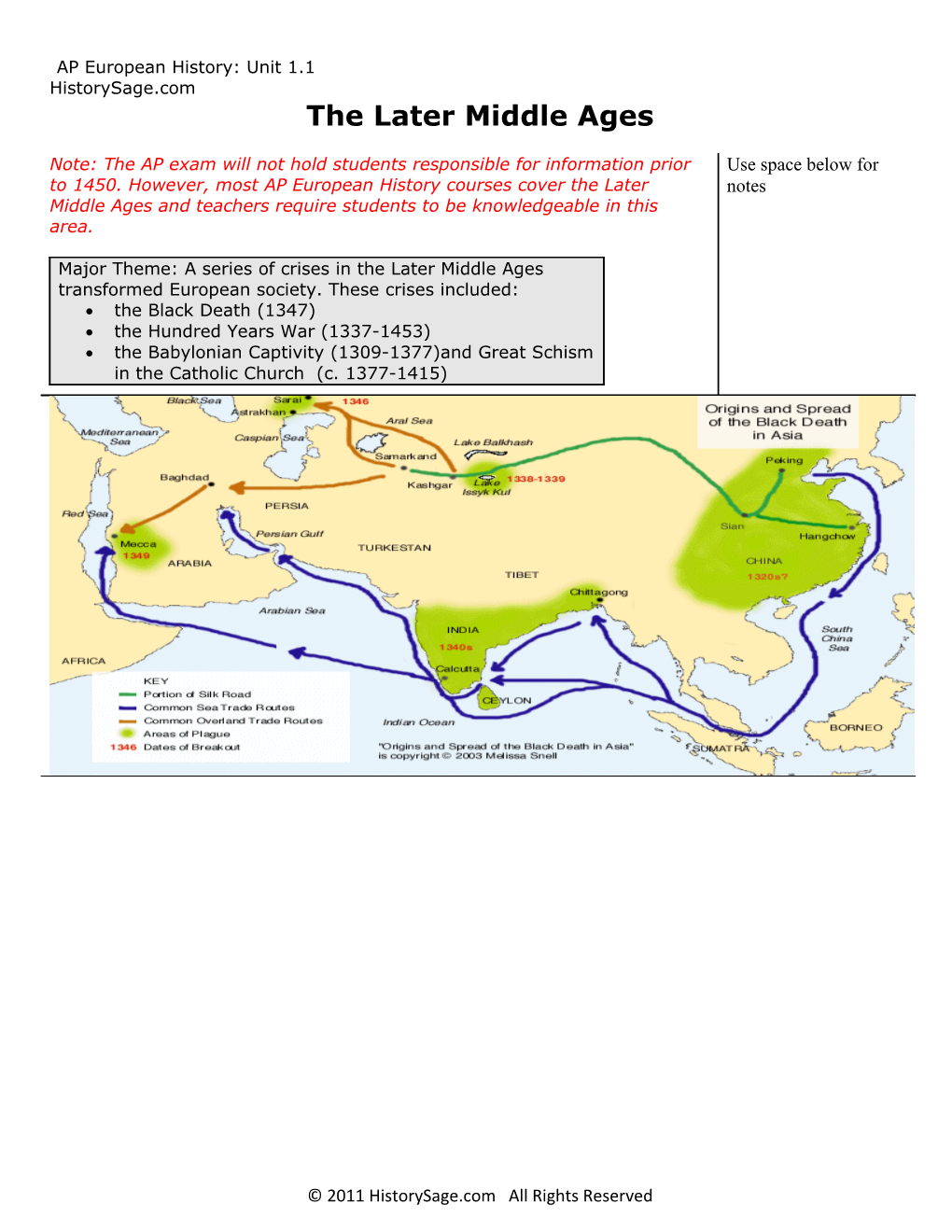 Historysage.Com AP Euro Lecture Notes Page 2