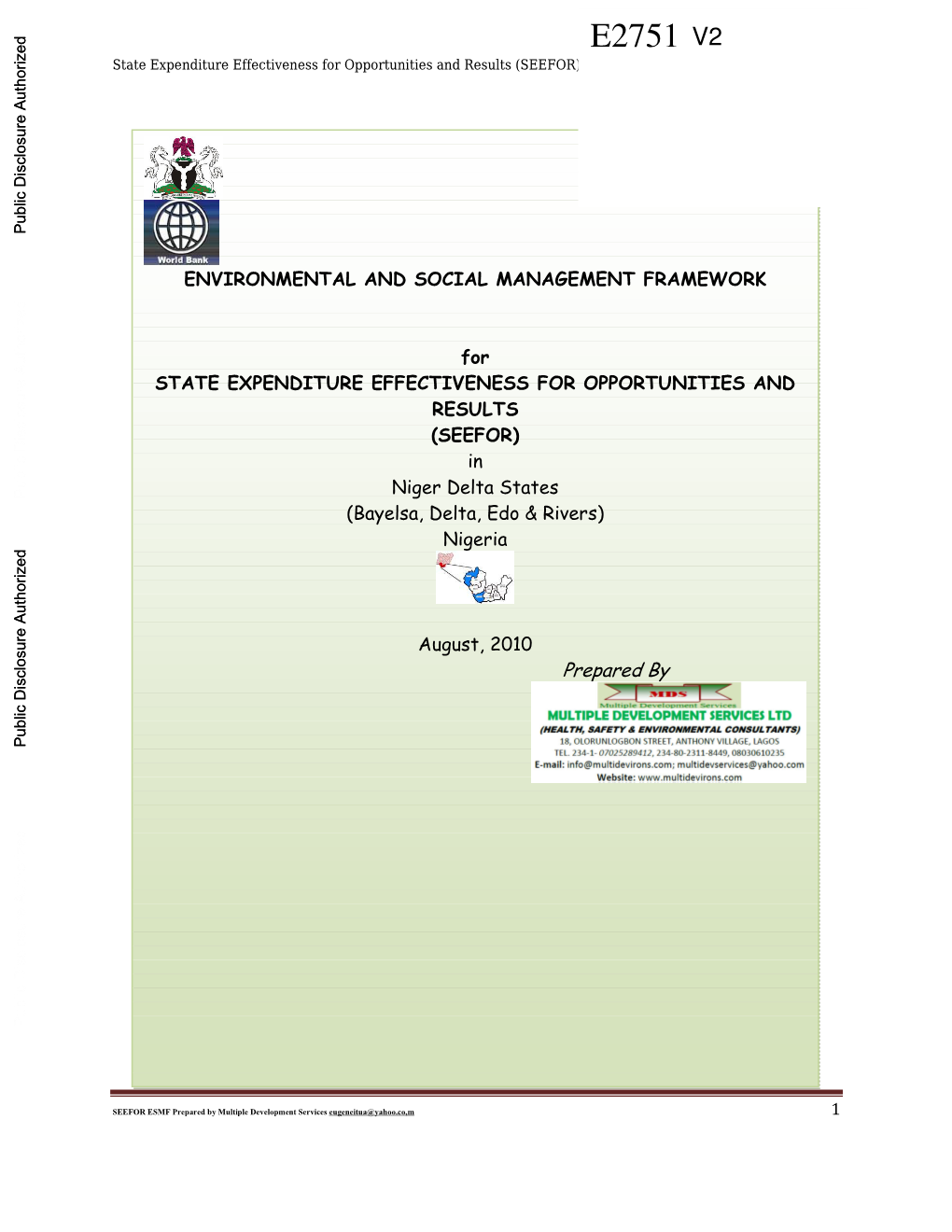 E2751 V2 State Expenditure Effectiveness for Opportunities and Results (SEEFOR)