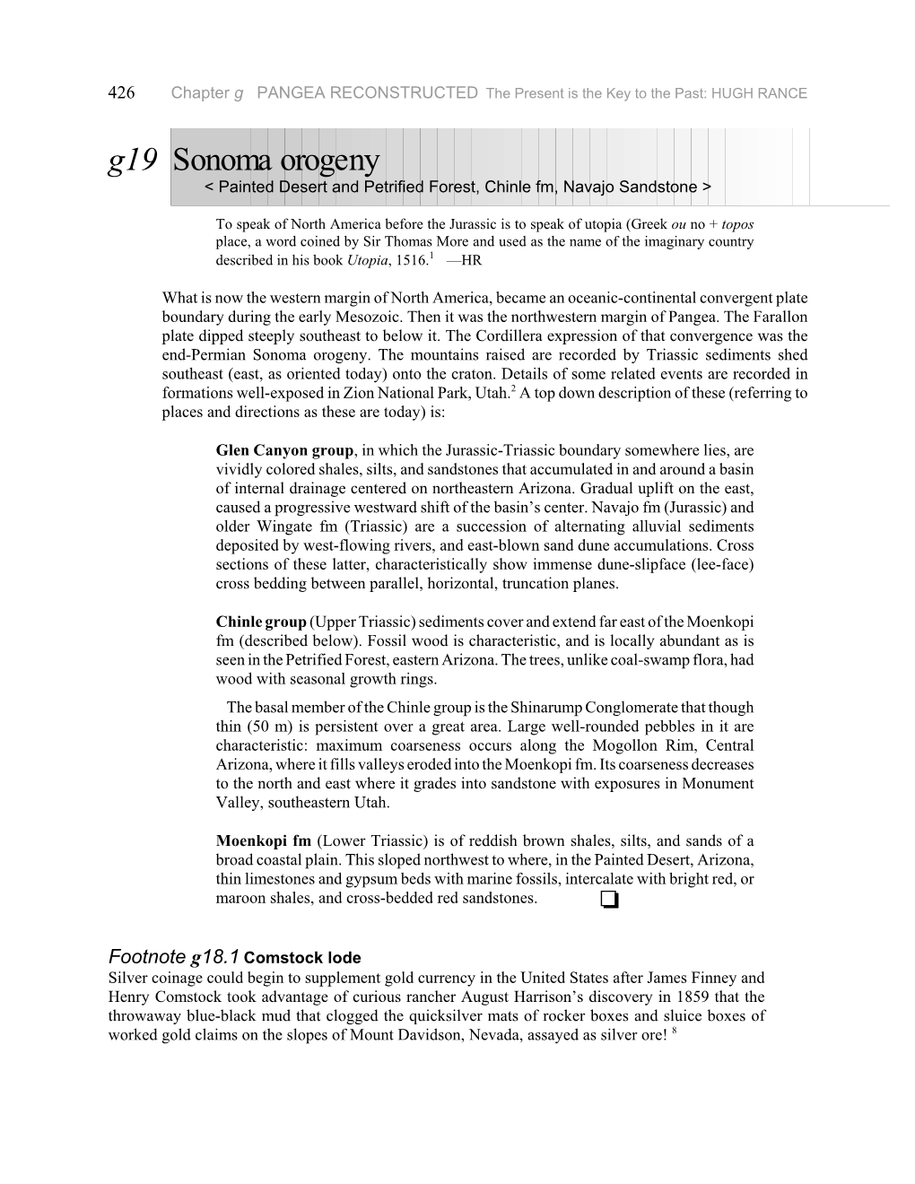 G19 Sonoma Orogeny