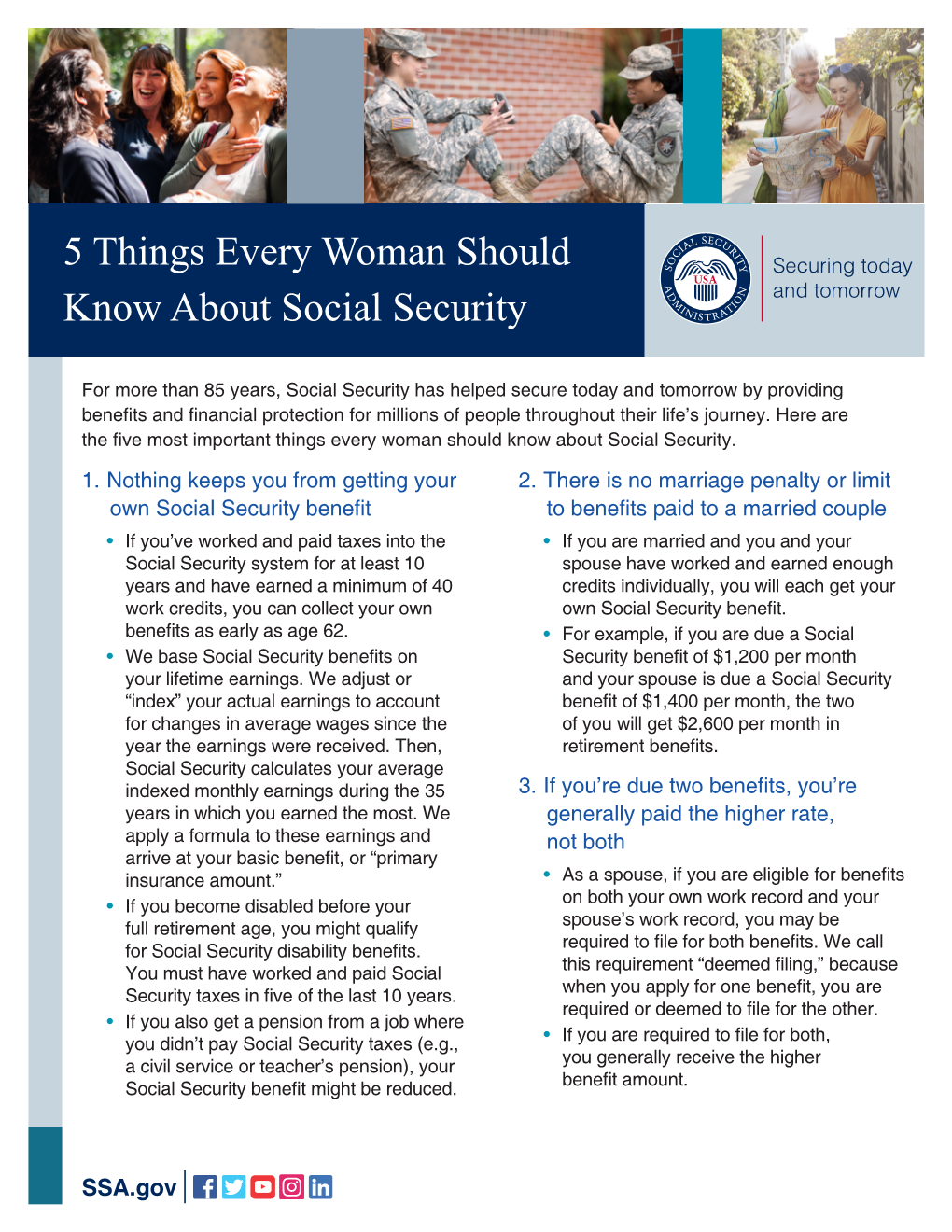 5 Things Every Woman Should Know About Social Security