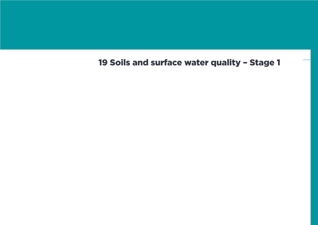 Soils and Surface Water Quality