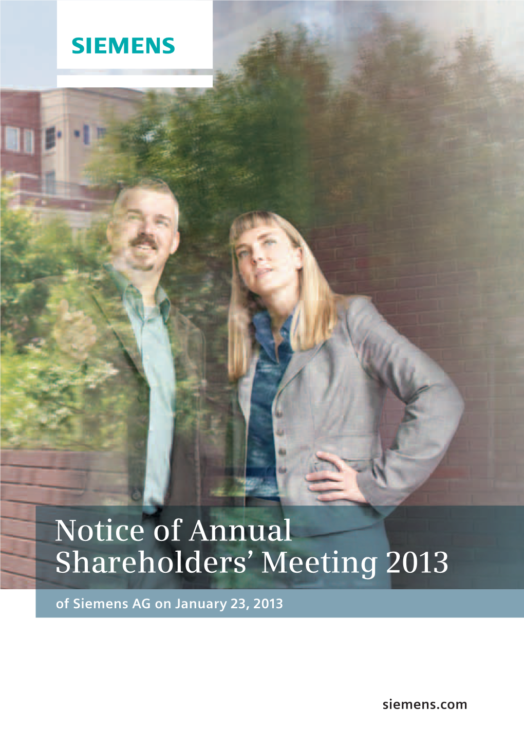 Notice of Annual Shareholders' Meeting 2013