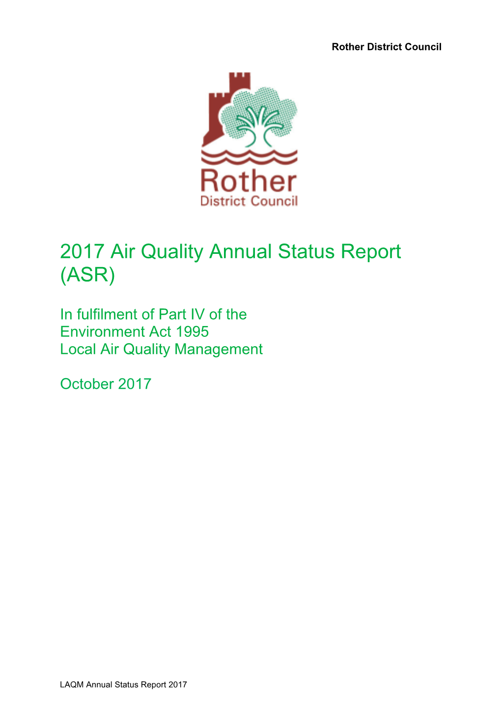 Rother Air Quality Report 2017