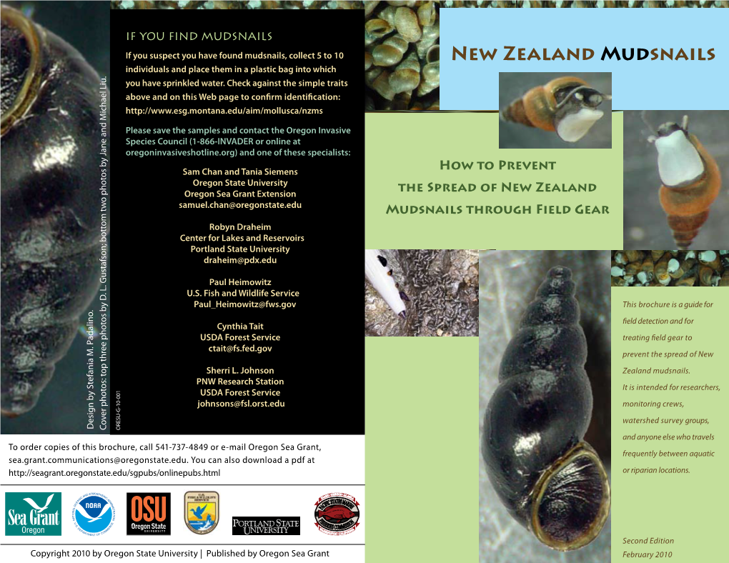 New Zealand Mudsnail Prevention Guide 2 Chloride [DDAC])
