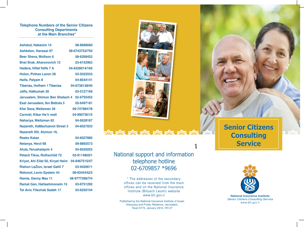 Download Senior Citizens Consulting Service