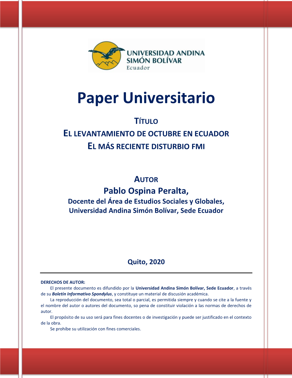 Paper Universitario