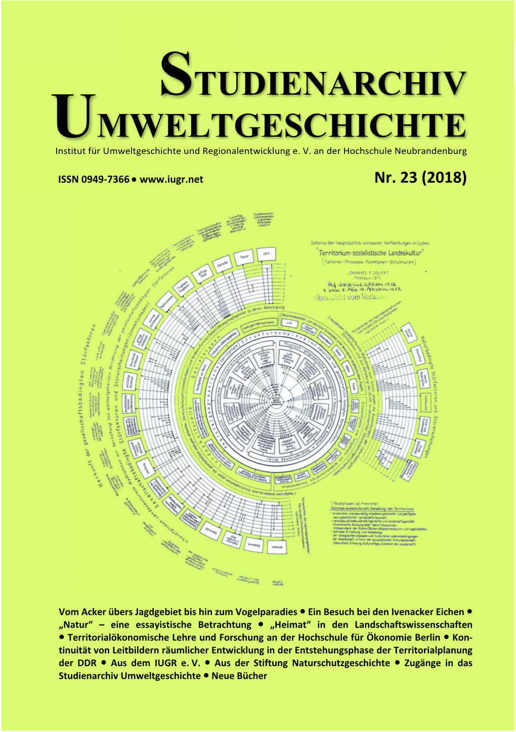 Studienarchiv Umweltgeschichte Nr. 23 (2018) Im Internet: Www