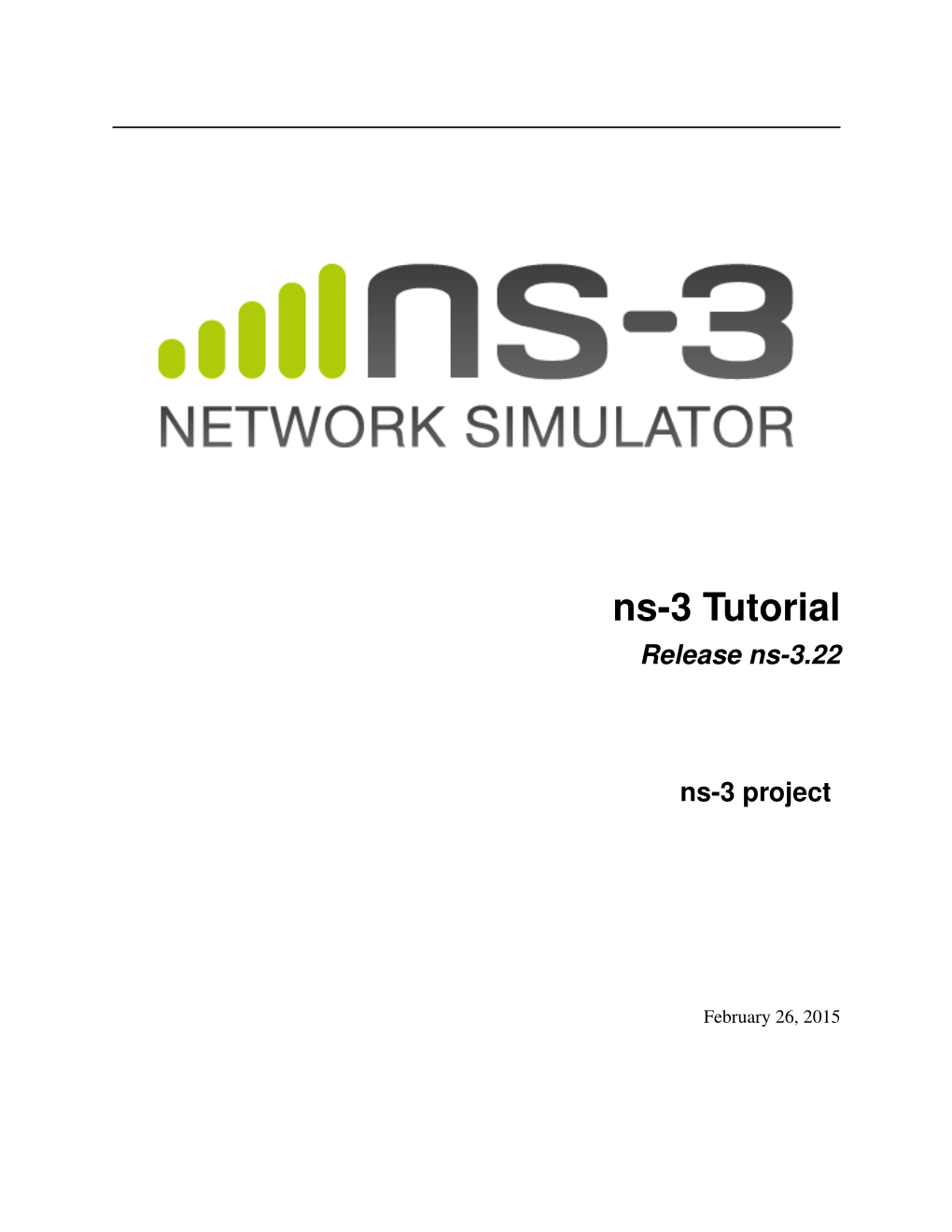 Ns-3 Tutorial Release Ns-3.22