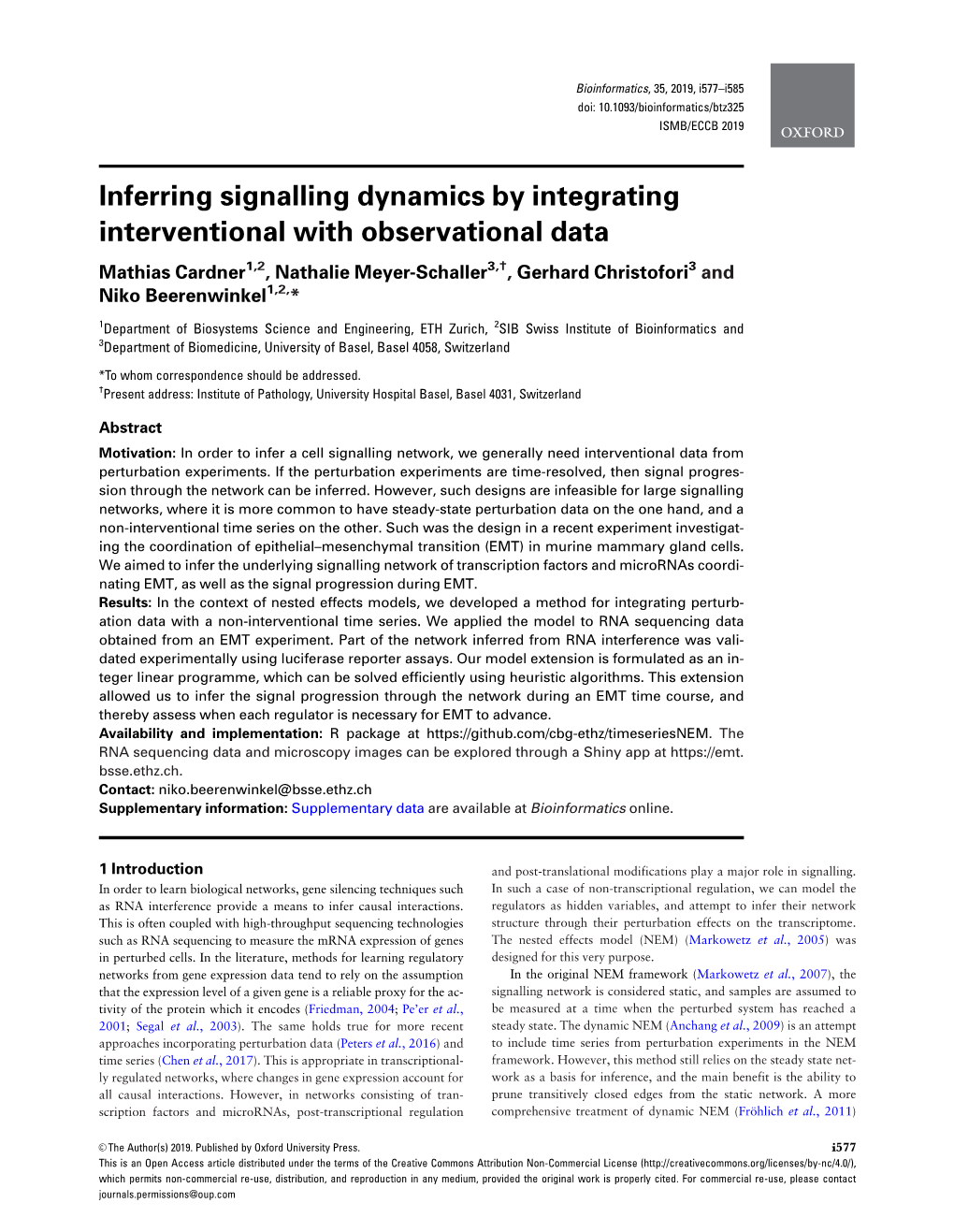 Inferring Signalling Dynamics by Integrating Interventional With